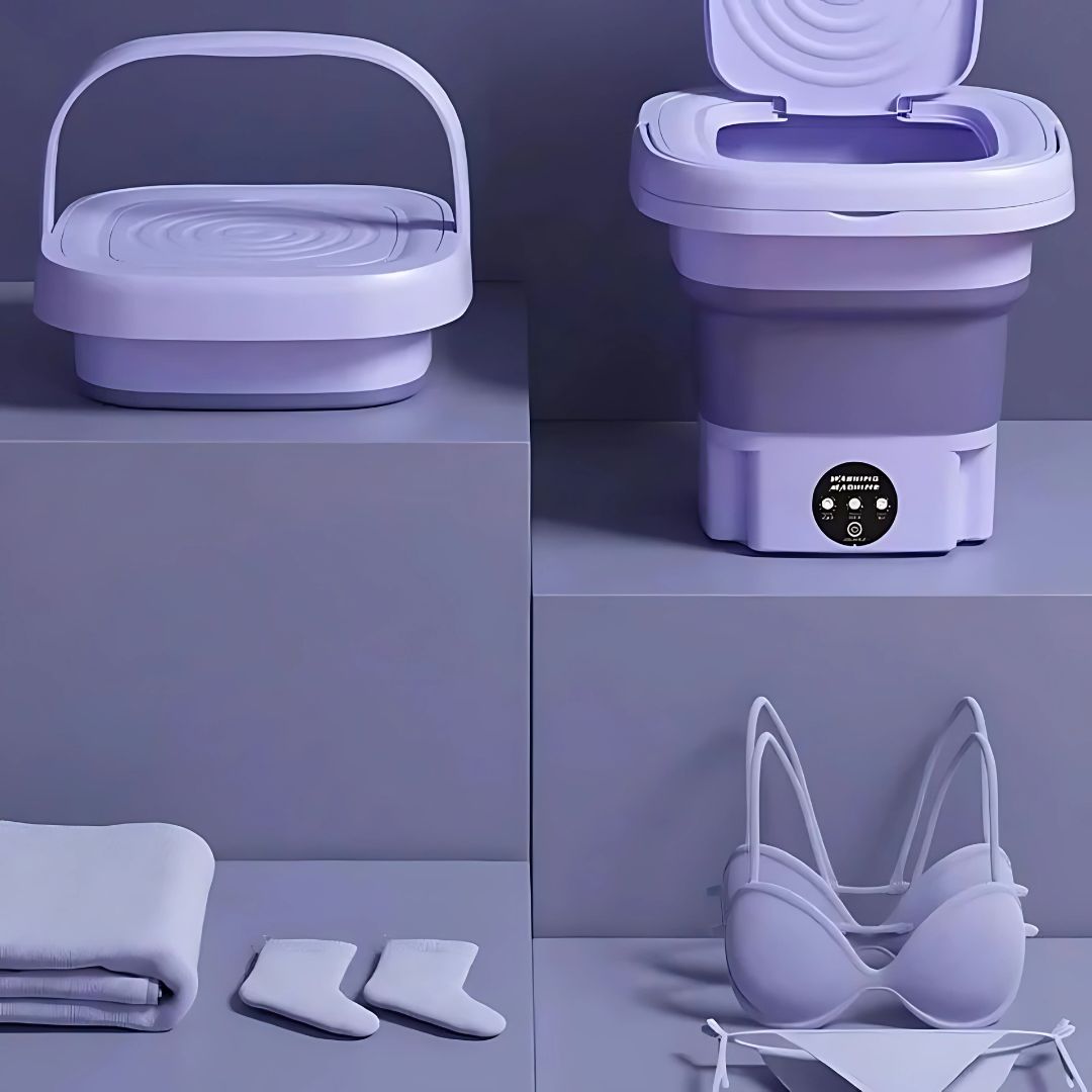 Mini Portable Washing Machine – Foldable & Space-Saving Design